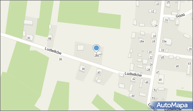 Ludwików, Ludwików, 26b, mapa Ludwików