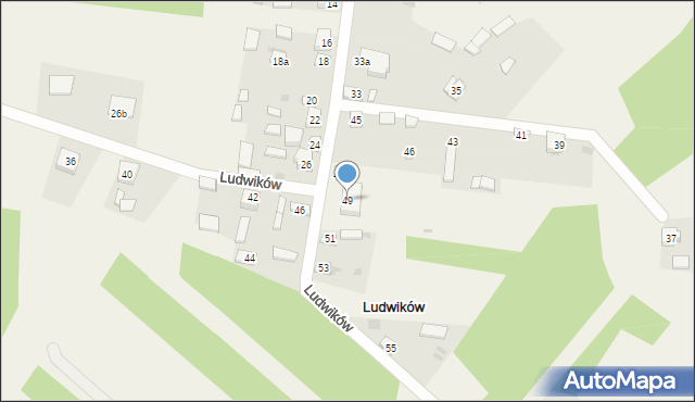 Ludwików, Ludwików, 49, mapa Ludwików