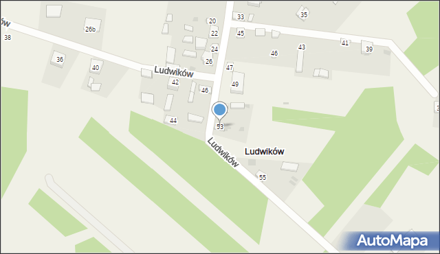 Ludwików, Ludwików, 53, mapa Ludwików