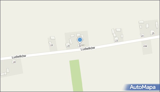 Ludwików, Ludwików, 21, mapa Ludwików