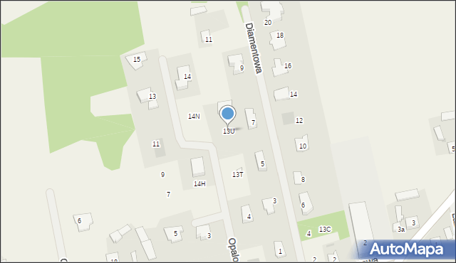 Ludwikowo, Ludwikowo, 13U, mapa Ludwikowo
