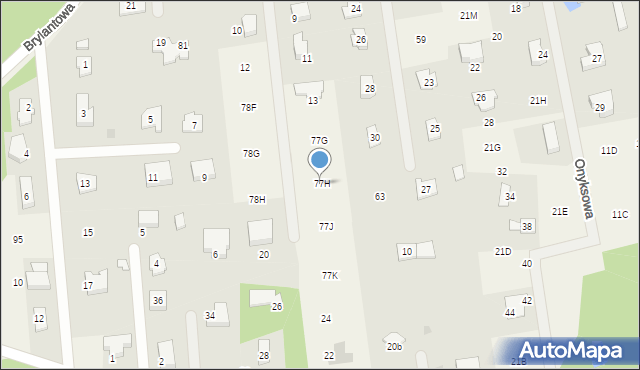 Ludwikowo, Ludwikowo, 77H, mapa Ludwikowo