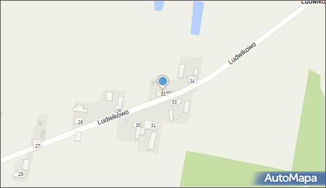 Ludwikowo, Ludwikowo, 32, mapa Ludwikowo