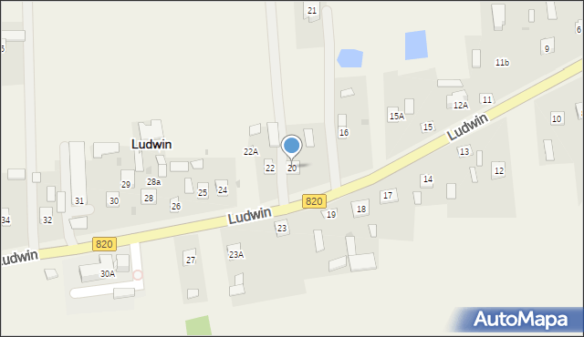 Ludwin, Ludwin, 20, mapa Ludwin