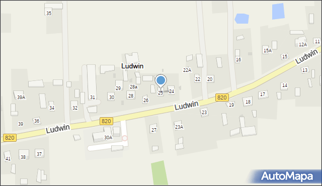 Ludwin, Ludwin, 25, mapa Ludwin