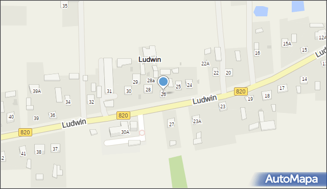 Ludwin, Ludwin, 26, mapa Ludwin