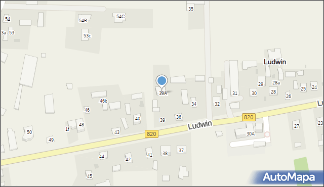 Ludwin, Ludwin, 39A, mapa Ludwin