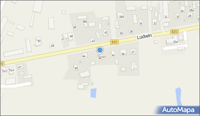 Ludwin, Ludwin, 42, mapa Ludwin