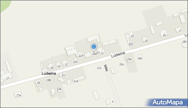 Ludwina, Ludwina, 21b, mapa Ludwina