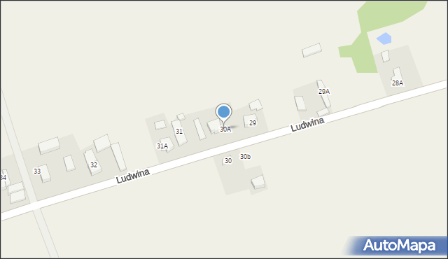 Ludwina, Ludwina, 30A, mapa Ludwina