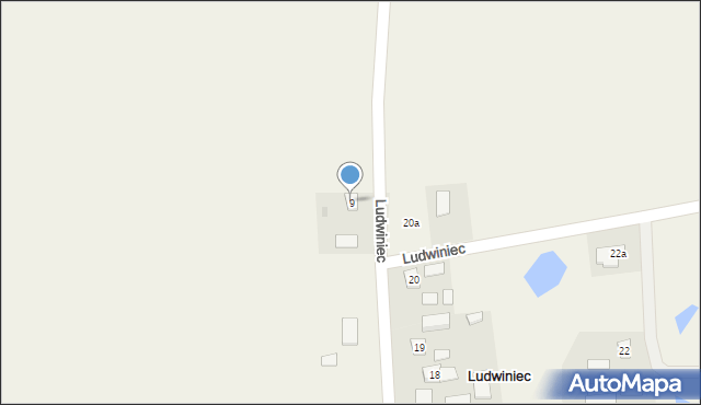 Ludwiniec, Ludwiniec, 9, mapa Ludwiniec