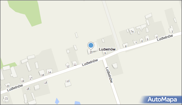 Ludwinów, Ludwinów, 10, mapa Ludwinów