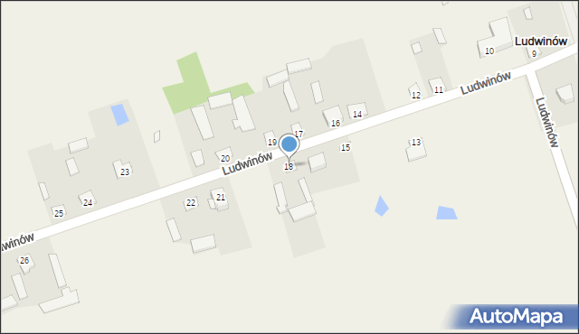 Ludwinów, Ludwinów, 18, mapa Ludwinów