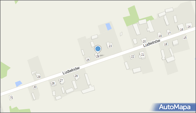 Ludwinów, Ludwinów, 24, mapa Ludwinów