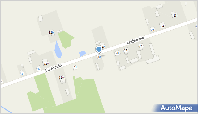 Ludwinów, Ludwinów, 30, mapa Ludwinów