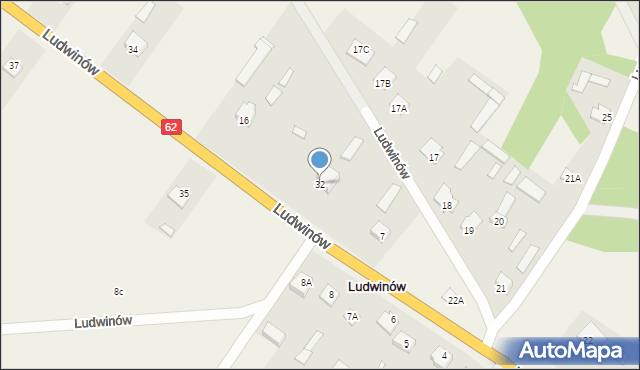 Ludwinów, Ludwinów, 32, mapa Ludwinów