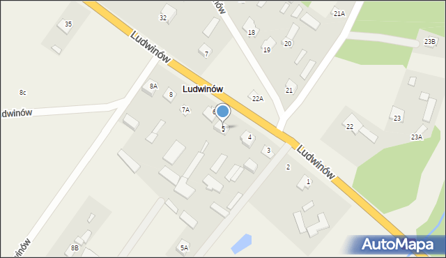 Ludwinów, Ludwinów, 5, mapa Ludwinów