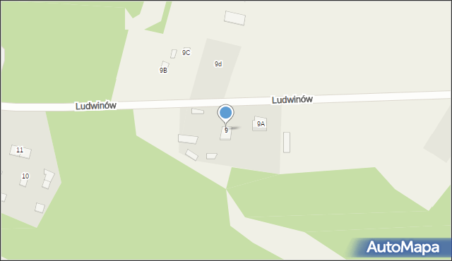 Ludwinów, Ludwinów, 9, mapa Ludwinów