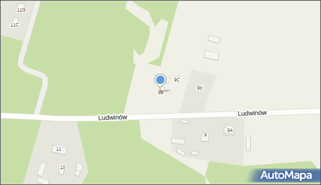 Ludwinów, Ludwinów, 9B, mapa Ludwinów