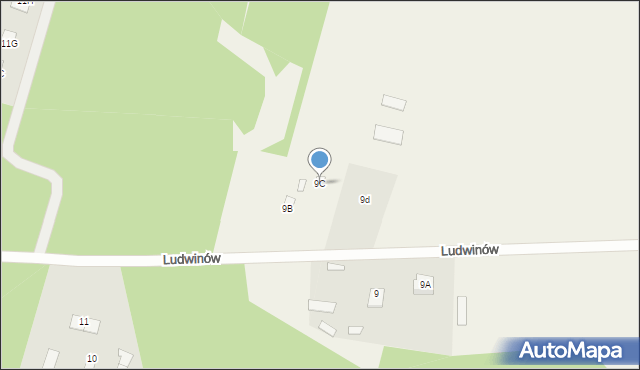 Ludwinów, Ludwinów, 9C, mapa Ludwinów