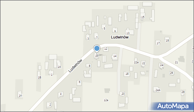 Ludwinów, Ludwinów, 10, mapa Ludwinów