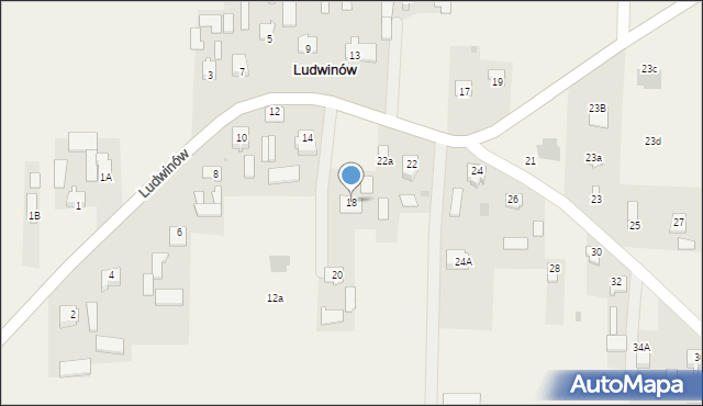 Ludwinów, Ludwinów, 18, mapa Ludwinów