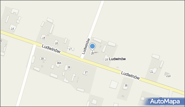 Ludwinów, Ludwinów, 18, mapa Ludwinów