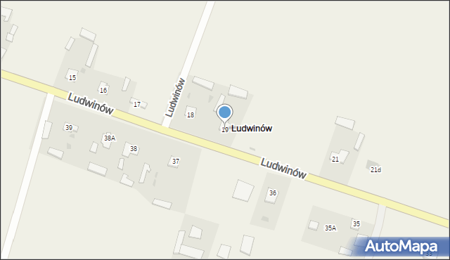 Ludwinów, Ludwinów, 19, mapa Ludwinów