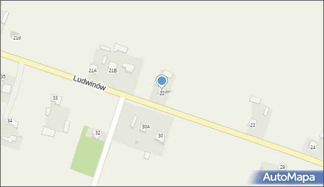 Ludwinów, Ludwinów, 22, mapa Ludwinów