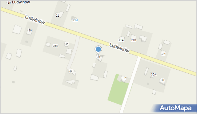 Ludwinów, Ludwinów, 33, mapa Ludwinów