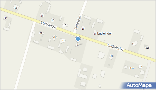 Ludwinów, Ludwinów, 37, mapa Ludwinów