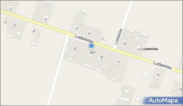 Ludwinów, Ludwinów, 38A, mapa Ludwinów