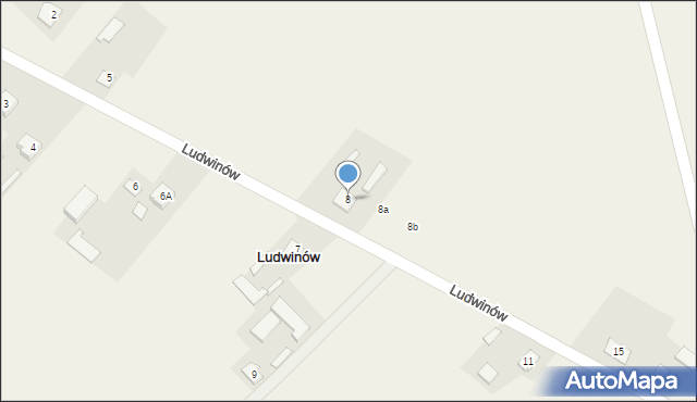 Ludwinów, Ludwinów, 8, mapa Ludwinów