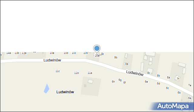 Ludwinów, Ludwinów, 10a, mapa Ludwinów