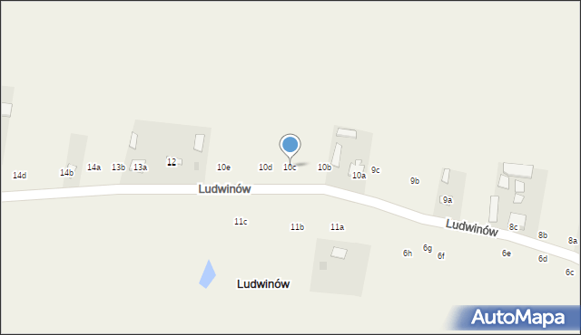 Ludwinów, Ludwinów, 10c, mapa Ludwinów