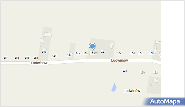 Ludwinów, Ludwinów, 13a, mapa Ludwinów