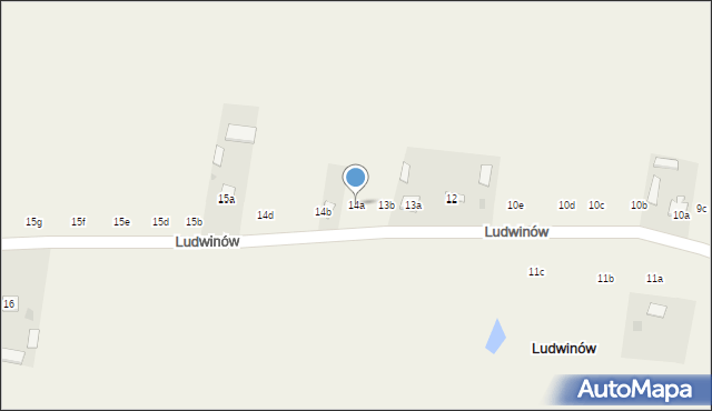 Ludwinów, Ludwinów, 14a, mapa Ludwinów