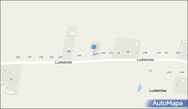 Ludwinów, Ludwinów, 14b, mapa Ludwinów