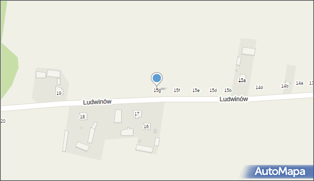 Ludwinów, Ludwinów, 15g, mapa Ludwinów