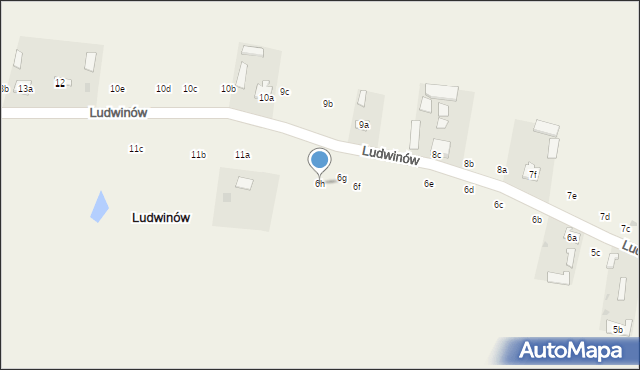 Ludwinów, Ludwinów, 6h, mapa Ludwinów