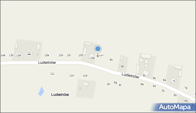 Ludwinów, Ludwinów, 9c, mapa Ludwinów