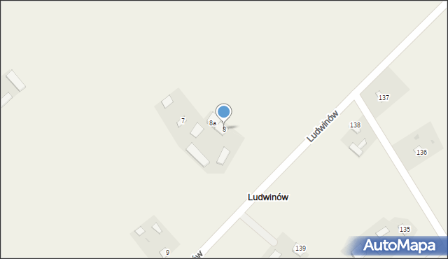 Ludwinów, Ludwinów, 8, mapa Ludwinów