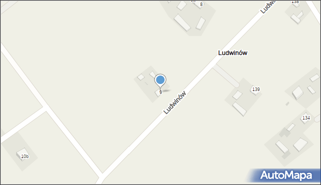 Ludwinów, Ludwinów, 9, mapa Ludwinów