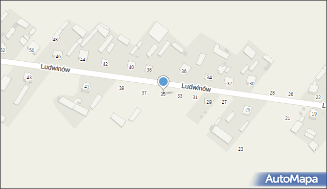 Ludwinów, Ludwinów, 35, mapa Ludwinów