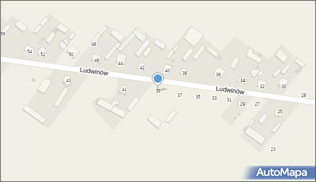 Ludwinów, Ludwinów, 39, mapa Ludwinów