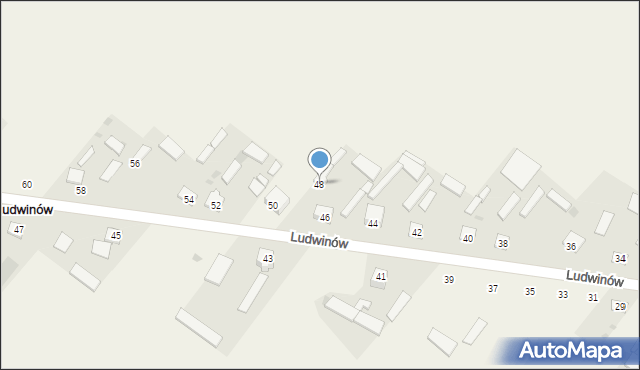 Ludwinów, Ludwinów, 48, mapa Ludwinów