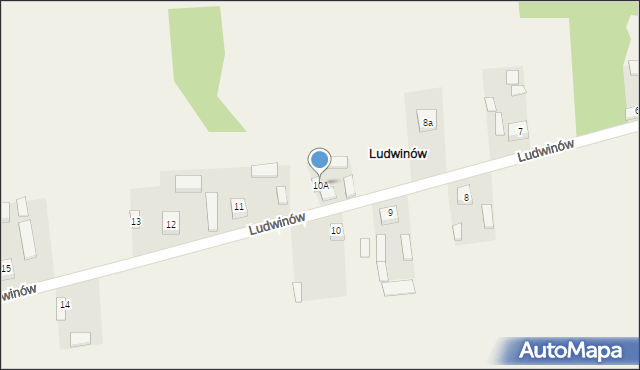 Ludwinów, Ludwinów, 10A, mapa Ludwinów