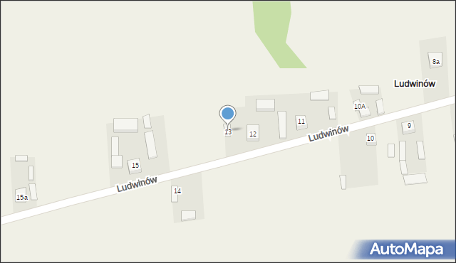 Ludwinów, Ludwinów, 13, mapa Ludwinów