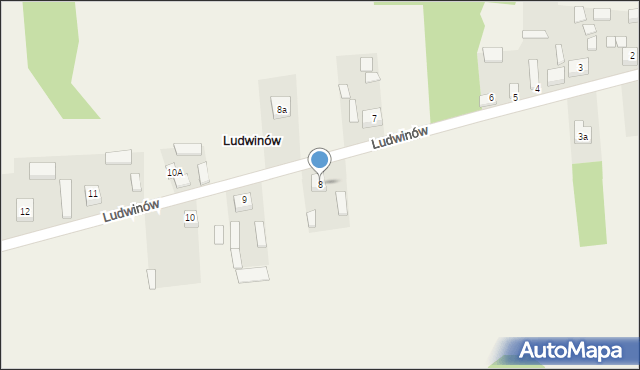 Ludwinów, Ludwinów, 8, mapa Ludwinów