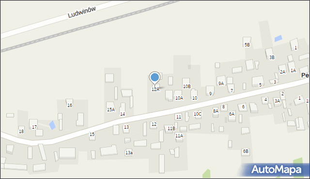 Ludwinów, Ludwinów, 12A, mapa Ludwinów